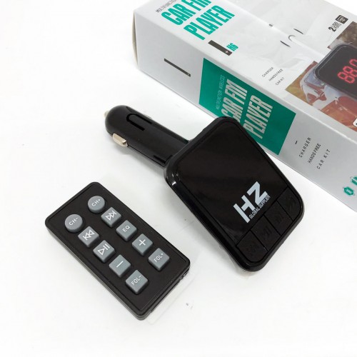 Автомобільний FM трансмітер Bluetooth HZ H6-12-24V модулятор із microSD, USB, Hands Free + Пульт