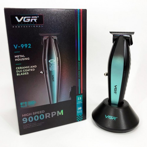 Машинка для стрижки волосся з потужним мотором XPRO VGR V-992 з насадками 1-2-3 мм