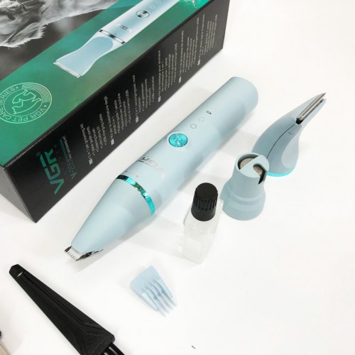 Акумуляторна машинка для стрижки тварин VGR 3 в 1 V-205