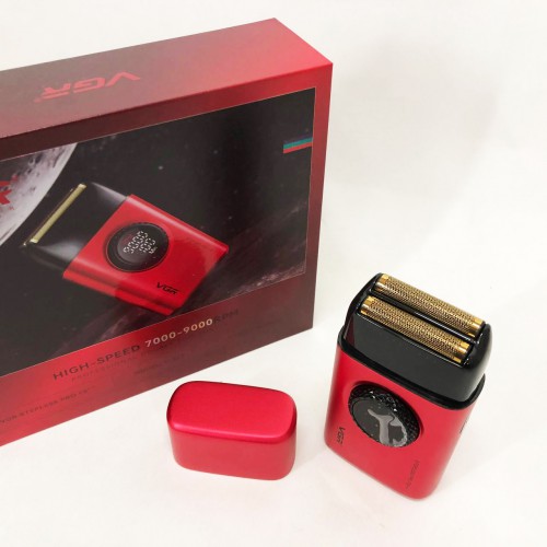 Електробритва VGR V-377 RED шейвер, Електрична акумуляторна бритва для гоління, шейвер чоловічий