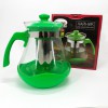 Чайник заварювальний Con Brio Green CB-6215 1,5 л, Чайник самовар скляний. Колір: зелений