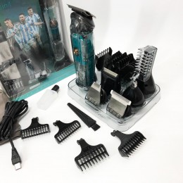 Машинка для стрижки волосся, носа, бороди, бритва VGR V-102 5в1 бездротовий триммер з дисплеєм