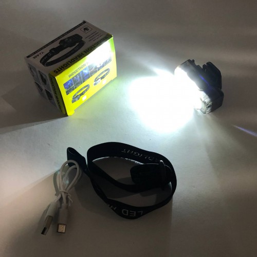Ліхтар налобний YJ-A06-LED+6SMD, Тактичний ліхтар з червоним світлом на каску, Головний ліхтарик