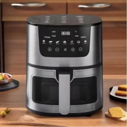 Аерогриль Rainberg RB-2268 4200 Вт аерофритюрниця безолійна без олії з регулюванням температури 8 л