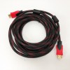 Кабель посилений 5м перехідник адаптер HDMI-HDMI тато-тато аудіо відео шнур в обмотці