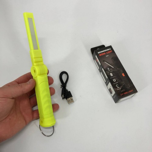 Ліхтар поворотний Worklight G51-LED-COB з магнітом та гаком, Кемпінговий складаний ліхтар
