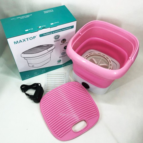 Пральна машина MAXTOP machine, Пральна машина для дачі без водопроводу. Колір: рожевий