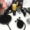 Мікрофон Студійний конденсаторний Music DJ. M-800U зі стійким та вітрозахистом