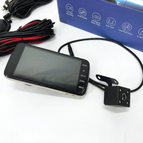 Автомобільний відеореєстратор X600 LCD 4 Angel Lens камери 1080P Full HD TF