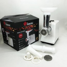 М'ясорубка електрична Domotec R3391 2000W, Потужна компактна м'ясорубка для дому, М'ясорубка 3 в 1
