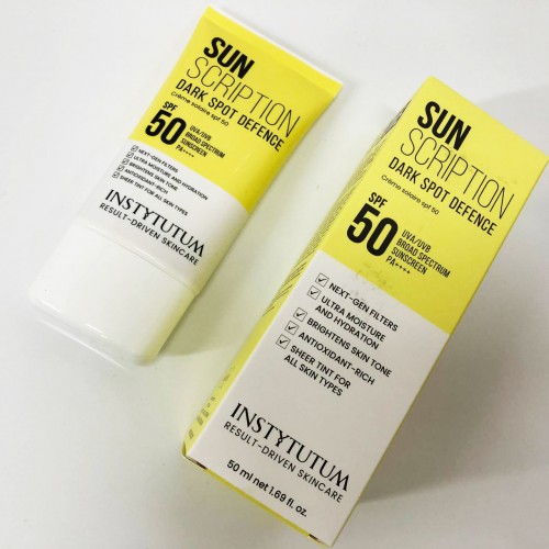 Сонцезахисний крем із освітлювальним ефектом Instytutum Sunscription Dark Spot Defence SPF 50, 50 мл