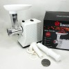 М'ясорубка електрична Domotec R3391 2000W, Потужна компактна м'ясорубка для дому, М'ясорубка 3 в 1