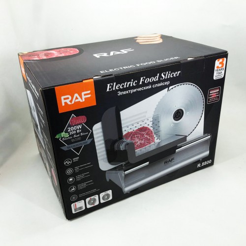 Слайсер для нарізання продуктів ломтерезка RAF R.8800