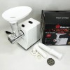 М'ясорубка електрична Domotec R3391 2000W, Потужна компактна м'ясорубка для дому, М'ясорубка 3 в 1