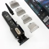 Акумуляторна машинка для стрижки VGR V-900 з дисплеєм бездротова для стрижки волосся. Колір: чорний