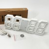 Годинник настільний LY-1089 з білим підсвічуванням LED синій, Годинник настільний професійний електронний