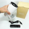 LED Проектор для дому портативний Смарт з WiFi, Bluetooth, Android 11, білий, 1280х720р