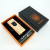 Електрична та газова запальничка Україна із USB-зарядкою HL-435, запальничка незвичайна. Колір: золотий