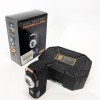 Багатофункціональний армійський ліхтар D50-SMD - індикація заряду, запальничка. Колір: чорний