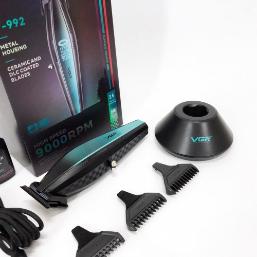 Машинка для стрижки волосся з потужним мотором XPRO VGR V-992 з насадками 1-2-3 мм