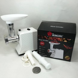 М'ясорубка електрична Domotec R3391 2000W, Потужна компактна м'ясорубка для дому, М'ясорубка 3 в 1