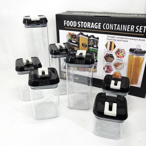 Набір контейнерів для їжі FOOD Storage Container Set на клямках із ущільнювачем із 7 предметів