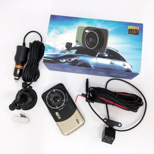 Автомобільний відеореєстратор X600 LCD 4 Angel Lens камери 1080P Full HD TF