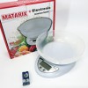 Кухонні електронні ваги з чашею до 5 кг Matarix MX-407, Компактні електронні кухонні ваги