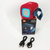 Портативна Bluetooth колонка TG339 5W з RGB підсвічуванням, Гучна блютуз колонка. Колір: червоний