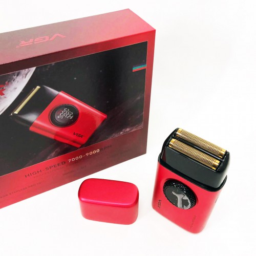 Електробритва VGR V-377 RED шейвер, Електрична акумуляторна бритва для гоління, шейвер чоловічий