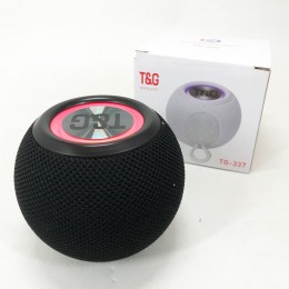 Бездротова потужна колонка TG337 з Bluetooth, RGB-підсвічуванням та радіо. Колір: чорний