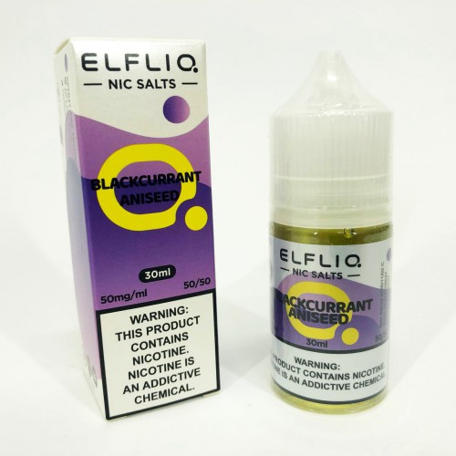 Рідина ELFLIQ 30мл 5%. Чорна Смородина Аніс (Blackcurrant Aniseed)