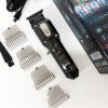 Акумуляторна машинка для стрижки VGR V-900 з дисплеєм бездротова для стрижки волосся. Колір: чорний