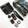 Машинка для стрижки 5в1 Geemy GM-853 стайлер, бритва, триммер на акумуляторі нержавіюча сталь 6 насадок