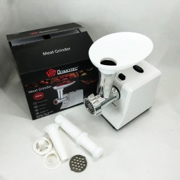 М'ясорубка електрична Domotec R3391 2000W, Потужна компактна м'ясорубка для дому, М'ясорубка 3 в 1