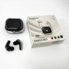 Бездротові вакуумні навушники TWS з дисплеєм LED, вологозахист IPx4 Bluetooth 5.4 з кейсом. Колір: чорний