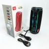 Портативна колонка Bluetooth з LED підсвічуванням TG288, акумуляторна колонка для музики. Колір: чорний