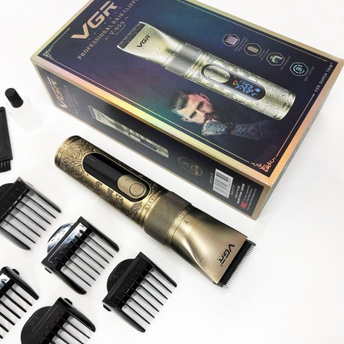 Акумуляторна машинка для стрижки VGR V-659, Машинка для стрижки волосся домашня підстригальна
