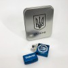 Дугова електроімпульсна запальничка USB металева коробка HL-447. Колір: синій