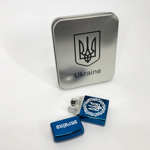 Дугова електроімпульсна запальничка USB металева коробка HL-447. Колір: синій