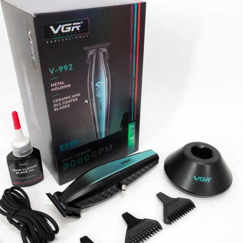 Машинка для стрижки волосся з потужним мотором XPRO VGR V-992 з насадками 1-2-3 мм