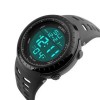 Годинник наручний чоловічий SKMEI 1167BK BLACK, армійський годинник протиударний. Колір: чорний