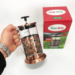 Френч-прес Заварник для чаю Con Brio CB-5180 800мл, Скляний чайник для чаю чайники