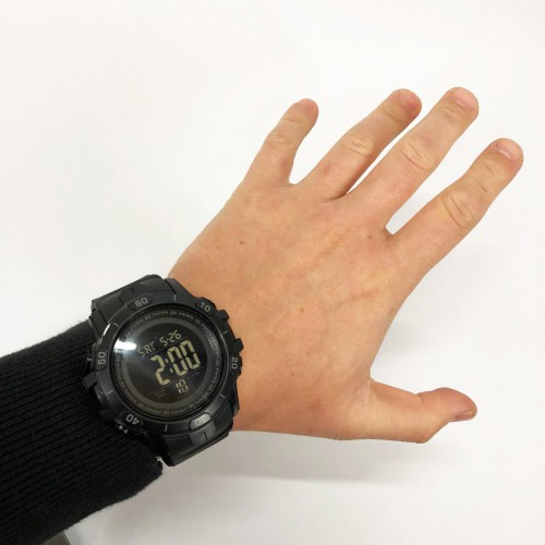 Годинник наручний чоловічий SKMEI 1475BK BLACK, військовий тактичний годинник. Колір: чорний