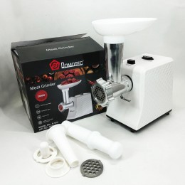 М'ясорубка електрична Domotec R3391 2000W, Потужна компактна м'ясорубка для дому, М'ясорубка 3 в 1