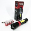 Ліхтар ручний акумуляторний PL-826-P70-COB(white+red), Портативний точковий ліхтар, Похідний ліхтарик