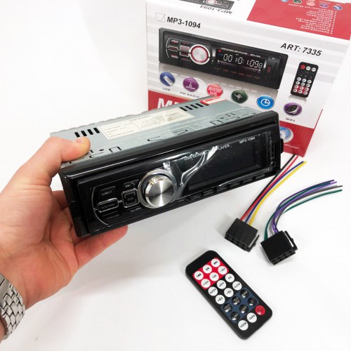 Автомагнітола зі знімною панеллю MP3 1094 з Bluetooth та пультом / Магнітола в машину / Автомобільна