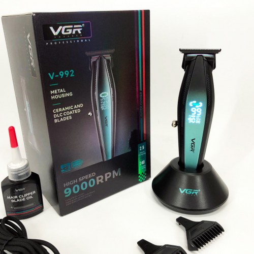Машинка для стрижки волосся з потужним мотором XPRO VGR V-992 з насадками 1-2-3 мм