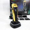 Машинка для стрижки VGR V-015 акумуляторна бездротова професійна 6 насадок