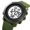Годинник наручний чоловічий SKMEI 2122AGWT ARMY GREEN-WHITE, армійський годинник протиударний. Колір: зелений
